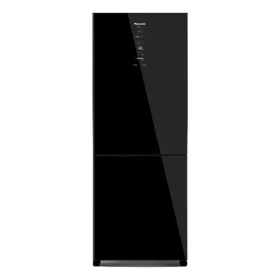 Refrigerador Bottom Freezer Panasonic Inverter de 02 Portas Frost Free com 467 Litros Black Glass - NR-BB65GV7B