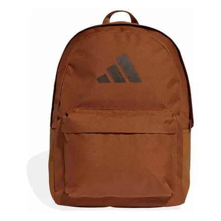Mochila Classic 3 Bar Logo adidas Marrom Liso
