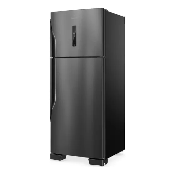 Refrigerador Panasonic 446l Black Inox Look Nr-bt58pv3b Black Inox Look 127v