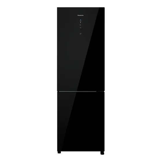 Refrigerador Panasonic 407l Black Glass Nr-bb41gv2b Preto 127v