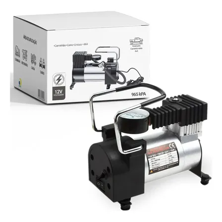 Compressor De Ar Portátil Car Air Pump Calibrador Pneus De Moto Carro Bike Bolas Infláveis