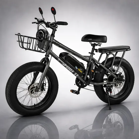 Bicicleta Eletrica Big Foot T1 48v 750w 10ah Litio Cinza