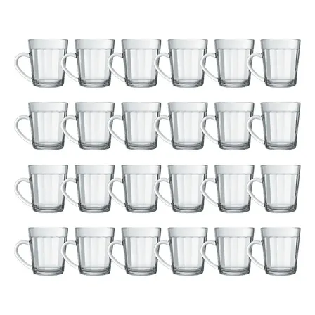 Conjunto de Canecas Nadir Americano de Vidro, 270 mL, com 24
