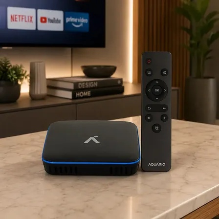 Smart Tv Box 4k Aquário Stv-2000 Plus Android Wifi Preto Padrão