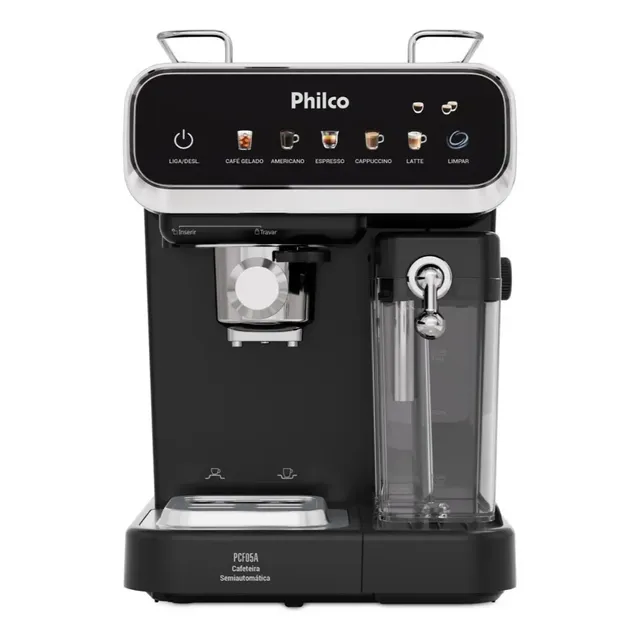 Cafeteira Expresso & Cápsulas Philco 20bar 5 Em 1 Pcf05a Preta Preto 220v