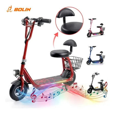 Bolin Xxh Pro Patinete Elétrico Infantil, Motor 300w, Autonomia 15km, Bluetooth, 3 Velocidades, Design De Aranha, Faixa De Luz Led Colorida, Pneus De 8 Polegadas, Até 80kg, Ideal Para Meninos-vermelho