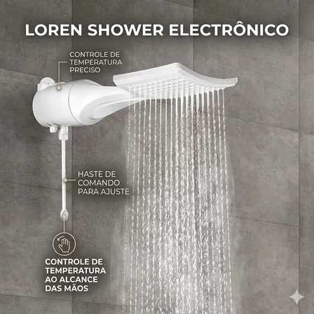 Ducha Chuveiro Loren Shower Eletronica 220v 7500w Lorenzetti
