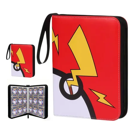 Álbum Fichário Para Pokémon Magic Yugioh Com Ziper