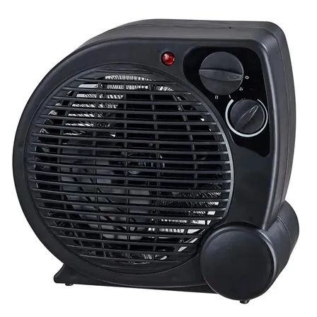 Aquecedor Elétrico Portátil A Ar Ventilador Quente Preto Aq04 - Mimo Style