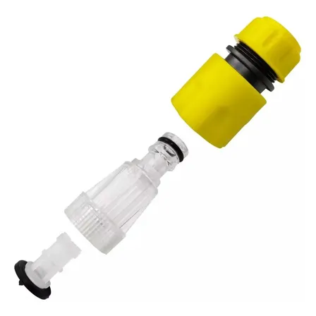 Filtro Engate Rapido Lavadoras Karcher Electrolux Wap Lavor Amarelo E Transparente