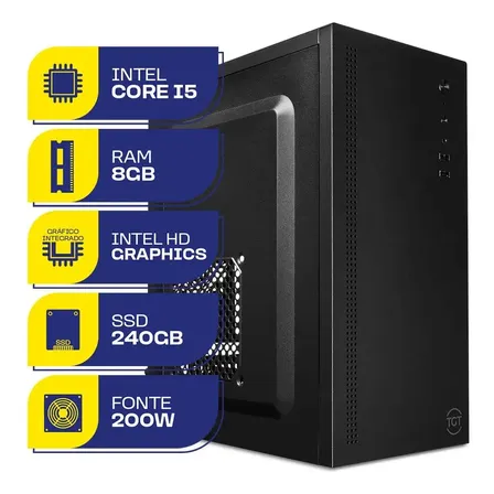 Computador Mcl, Intel Core I5 4ª, 8gb De Ram, Ssd 240gb 240 Gb 8 Gb Intel Hd Graphics