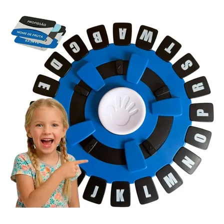 Jogo De Palavras Interativo Tapple Stop Adedonha Educativo Divertido Para Todas As Idades Criança Família Amigos Idioma Português Br Letras Teclas Cartas GUILBREN KIDS E CIA