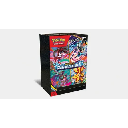 Combo De Pacotes Pokémon Tcg: Caos Ascendente 18 Boosters Português