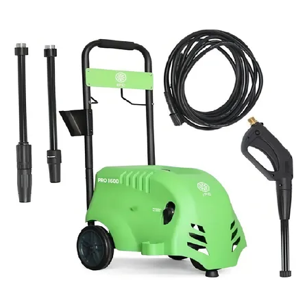 Lavadora de alta pressão IPC Pro 1600 verde de 2.2kW com 110.316bar de pressão máxima