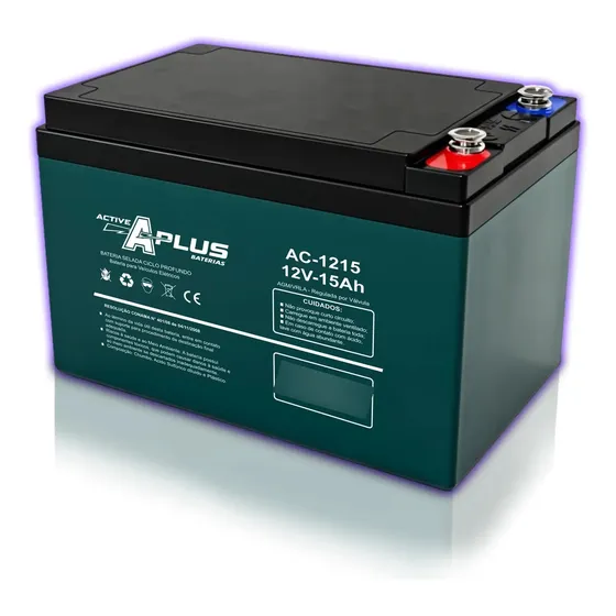 Bateria Active A Plus 12v 15ah Para Bicicleta Elétrica