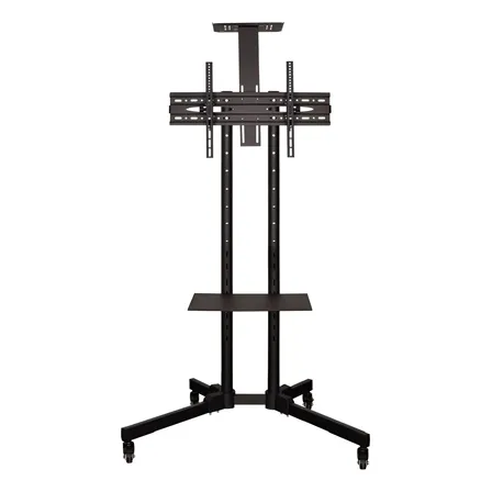 Suporte De Chão Para Tv Piso Com Rodinhas Pedestal