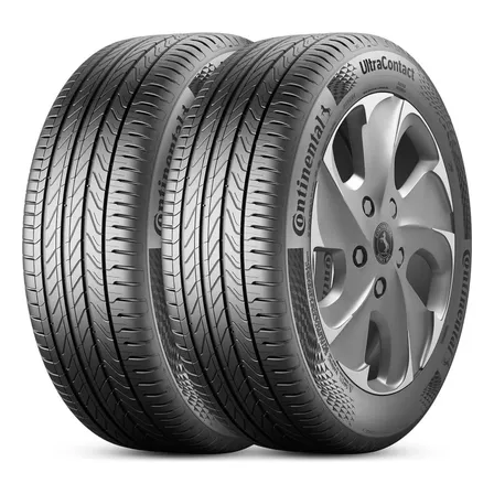 Kit 2 Pneu Aro 16 205/55r16 Continental 91v Tl Ultracontact