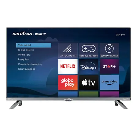 Tv Smart Britânia Btv32g7pr2csgblh 32 Pol. Space Grey