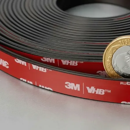 Perfil Magnético Adesivo 3m Fita Imã Flexível 14x2 - 1 Metro