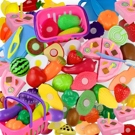 Brinquedo Cozinha Infantil Cortar Fruta Velcr 24pc Educativo