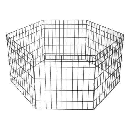 Cercadinho Dobrável Metal Pet 6 Painéis 50cm Altura Médio