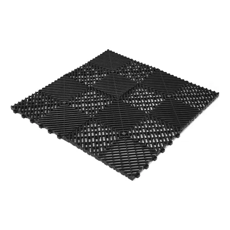 Kit 5 Metro De Pisos Modular Preto Estetica Automot 30x30