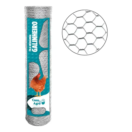 Tela Galvanizada Galinheiro Fio Bwg23 1,50x50metros Horta