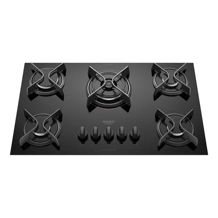 Cooktop 5 Bocas A Gás Dako Supreme Tripla Chama Preto Bivolt Preto 127/220v
