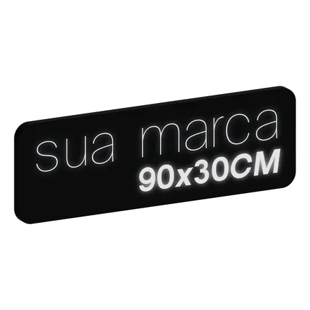 Letreiro Luminoso Personalizado - Sua Logo Marca 90x30cm