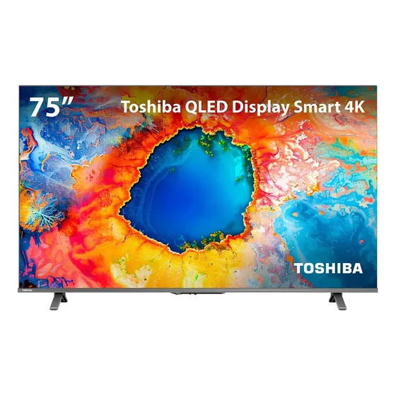 Smart Tv Qled 75 4k Toshiba 75c450ns Google Tv - Tb037m
