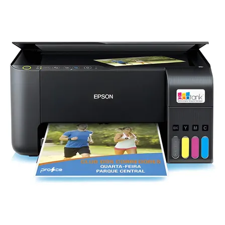 Impressora Epson Multifuncional Ecotank L3250 Wifi 110/220v Preto 127/220v
