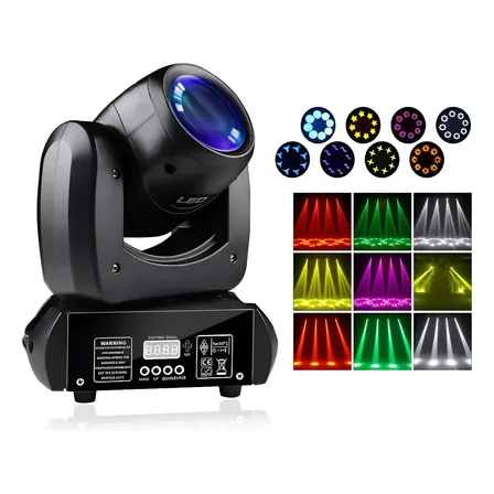 100w Moving Head Led Beam Rgbw Prisma E Gobo Giratório Dmx