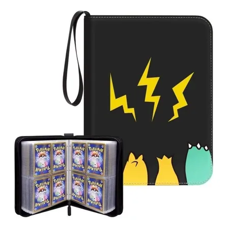 Album Pasta Fichario 400 Cards Pokemon Com Ziper