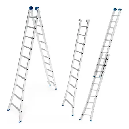 Escada Alumínio Extensiva 2x10 Degraus 5.05 Metros - Mor