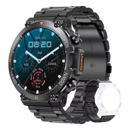 Relógio Inteligente C/ 2 Pulseiras Smartwatch Prova D'agua