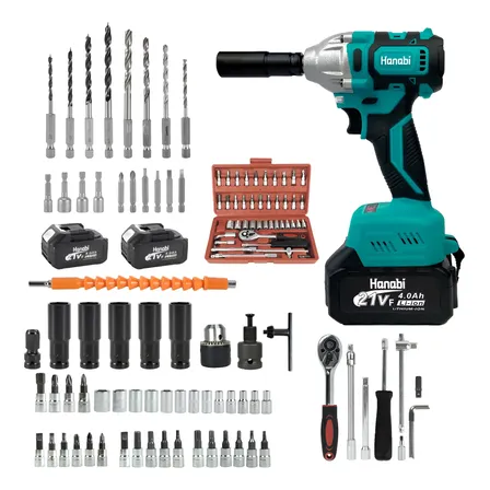 Kit Chave De Impacto 21v Parafusadeira + Jogo Soquete 73pç