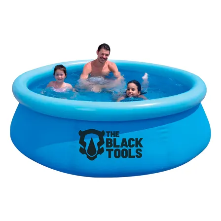 Piscina Inflável Circular The Black Tools 1400l Reforçada