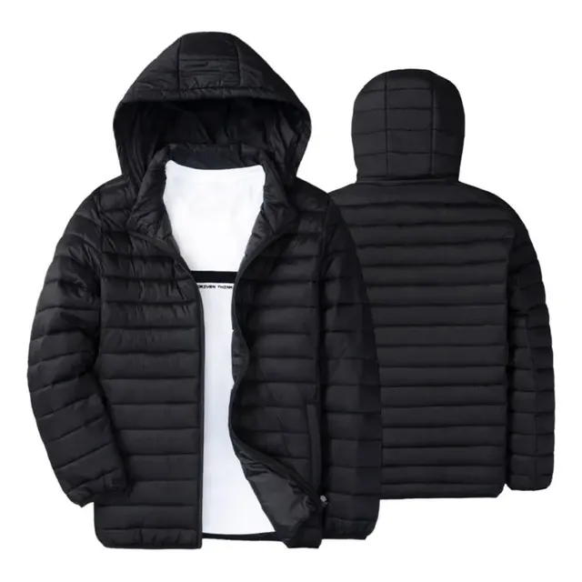 Jaqueta Puffer Bobojaco Corta Vento Nylon Frio Reforçada Preto Gg