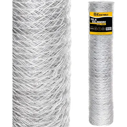 Tela Galvanizada Galinheiro 1,50x50metros Fio 23 Horta