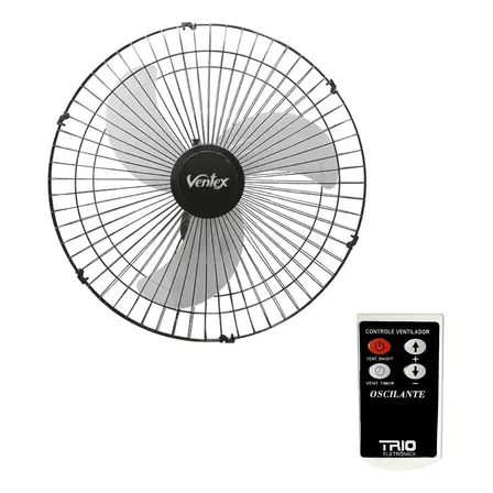 Ventilador Parede 50cm Bivolt Tex5 210w Controle Remoto