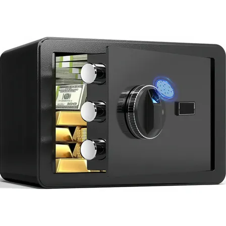 Cofre Eletrônico Digital Biométrico Grande Com Porta Usb