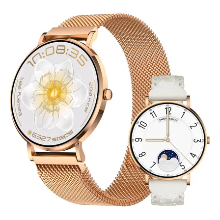 Smartwatch Feminino Aurafit Am28 Relógio Chamada Bluetooth