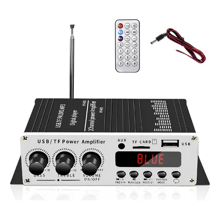 120w Amplificador Mini Placa Estéreo Bluetooth5.0 Áudio