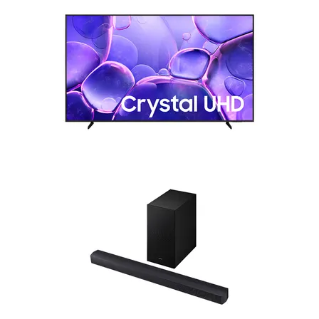 Combo Samsung Smart Tv 75 Crystal Uhd 4k + Soundbar Hw-b450f