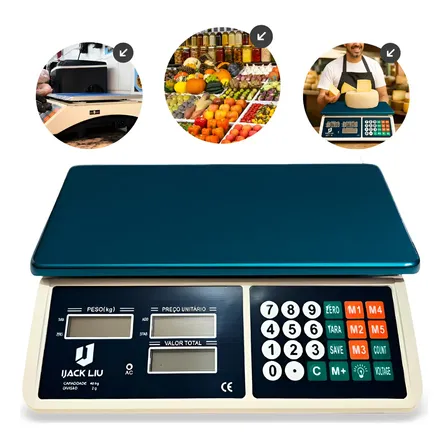 Balança Comercial Digital 40kg Eletrônica Bivolt Precisão