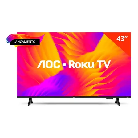 Smart Tv Aoc 43'' Roku Led Full Hd Wi-fi 43s5155/78g Bivolt
