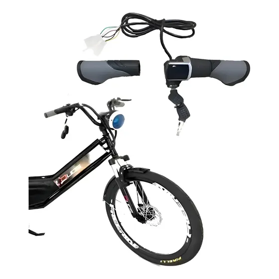 Acelerador P Bicicleta Elétrica Duos Com Chaves E Manopla