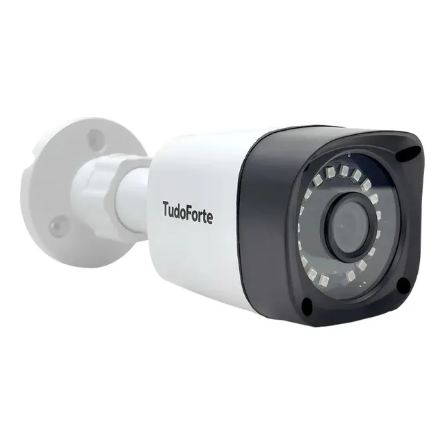 Câmera Cftv Tudo Forte 2020 Bullet 2mp Multi-hd 2.8mm Branco Branco