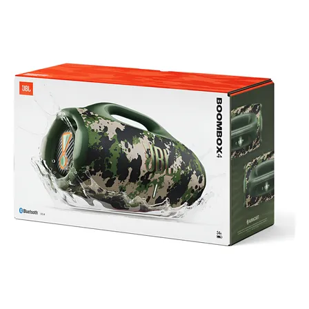 Caixa De Som Bluetooth Jbl Boombox 4 Camuflada Ip68