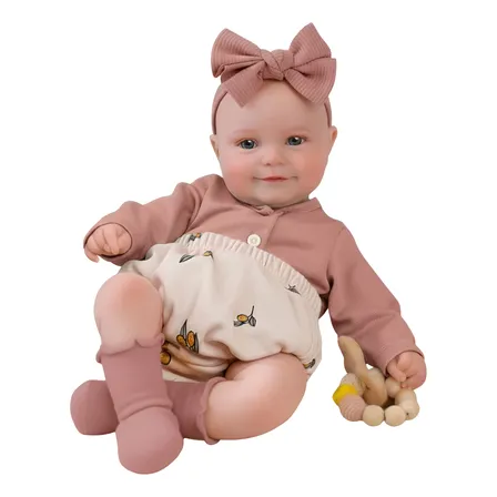 Bebê Boneca Reborn Menina Fofinha Corpinho Silicone Maddie